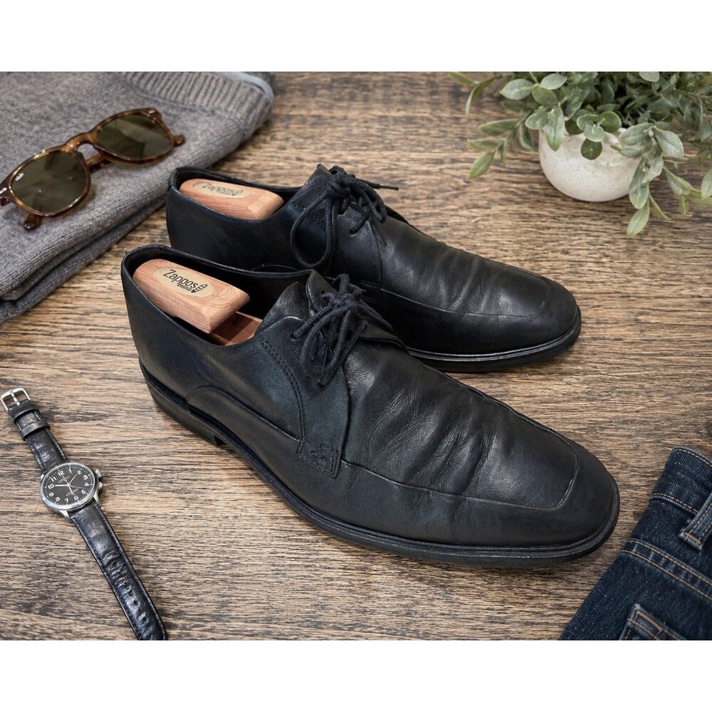 cole haan Mens 8.5 M  Dress Shoes Leather Black Lace Up Oxford Work Office